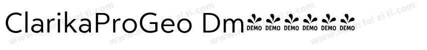 ClarikaProGeo Dm字体转换